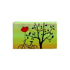 Love Sunrise Cosmetic Bag (xs) by Valentinaart