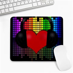 Love Music Large Mousepads by Valentinaart