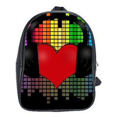 Love Music School Bags (xl)  by Valentinaart