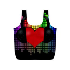 Love Music Full Print Recycle Bags (s)  by Valentinaart