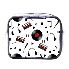 Music Pattern Mini Toiletries Bags by Valentinaart