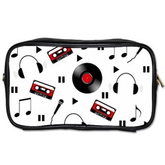 Music Pattern Toiletries Bags 2-side by Valentinaart