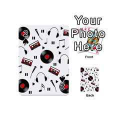 Music Pattern Playing Cards 54 (mini)  by Valentinaart