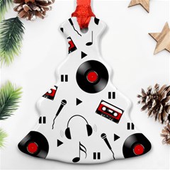 Music Pattern Ornament (christmas Tree) 