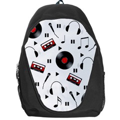 Music Pattern Backpack Bag by Valentinaart