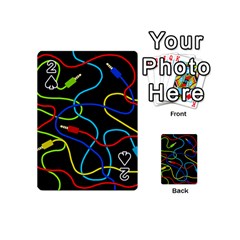 Audio Cables  Playing Cards 54 (mini)  by Valentinaart