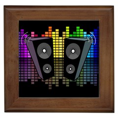 Loudspeakers  Framed Tiles by Valentinaart