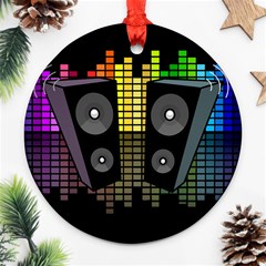 Loudspeakers  Ornament (round) by Valentinaart