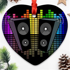 Loudspeakers  Ornament (heart) by Valentinaart