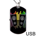 Loudspeakers  Dog Tag USB Flash (Two Sides) Back