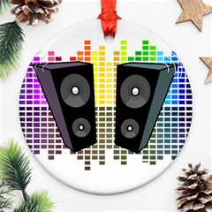 Loudspeakers - Transparent Ornament (round) by Valentinaart