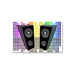 Loudspeakers - Transparent Magnet (name Card) by Valentinaart