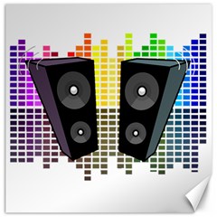 Loudspeakers - Transparent Canvas 16  X 16   by Valentinaart