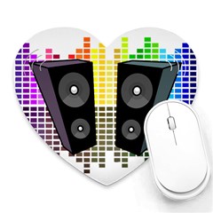 Loudspeakers - Transparent Heart Mousepads by Valentinaart