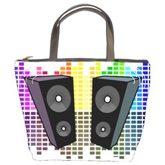 Loudspeakers - Transparent Bucket Bags by Valentinaart