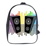 Loudspeakers - transparent School Bags(Large)  Front