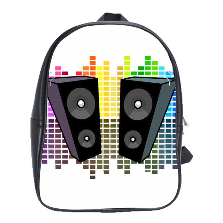 Loudspeakers - transparent School Bags(Large) 