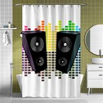 Loudspeakers - transparent Shower Curtain 48  x 72  (Small)  Curtain(48  X 72 ) - 42.18 x64.8  Curtain(48  X 72 )