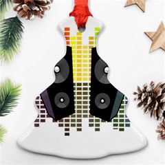 Loudspeakers - Transparent Ornament (christmas Tree)  by Valentinaart