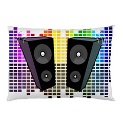 Loudspeakers - Transparent Pillow Case (two Sides) by Valentinaart