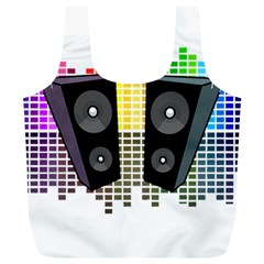 Loudspeakers - Transparent Full Print Recycle Bags (l)  by Valentinaart