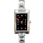 Earphones  Rectangle Italian Charm Watch Front