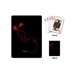 Earphones  Playing Cards (mini) 