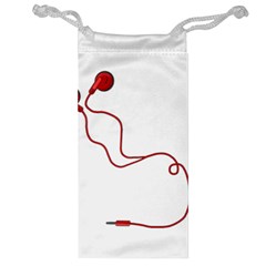 Earphones  Jewelry Bag by Valentinaart