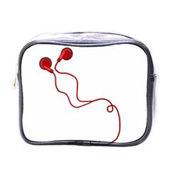 Earphones  Mini Toiletries Bags by Valentinaart