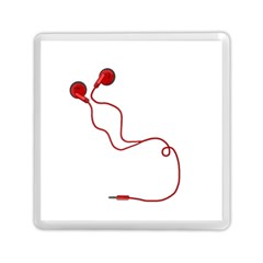 Earphones  Memory Card Reader (square)  by Valentinaart