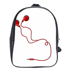 Earphones  School Bags (xl)  by Valentinaart