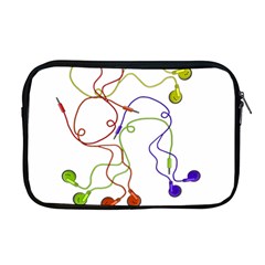 Colorful Earphones  Apple Macbook Pro 17  Zipper Case by Valentinaart