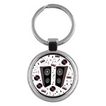 Loud music Key Chains (Round)  Front