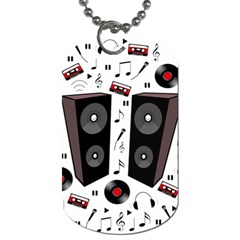 Loud Music Dog Tag (one Side) by Valentinaart