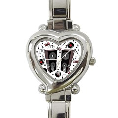 Loud Music Heart Italian Charm Watch by Valentinaart