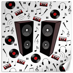 Loud Music Canvas 12  X 12   by Valentinaart