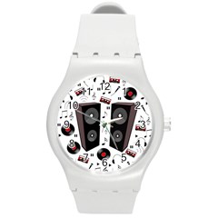 Loud Music Round Plastic Sport Watch (m) by Valentinaart