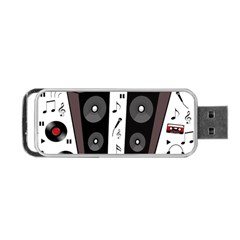 Loud Music Portable Usb Flash (two Sides) by Valentinaart