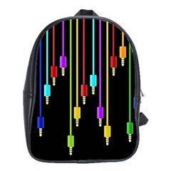 Plug In School Bags(large)  by Valentinaart