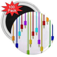 Plug In 3  Magnets (100 Pack) by Valentinaart