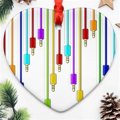 Plug In Heart Ornament (two Sides)