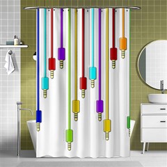 Plug In Shower Curtain 48  X 72  (small)  by Valentinaart