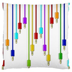 Plug In Large Cushion Case (one Side) by Valentinaart