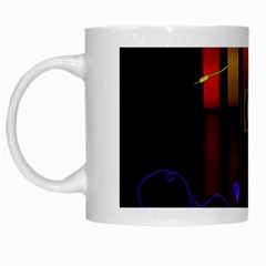 Energy Of The Sound White Mugs by Valentinaart