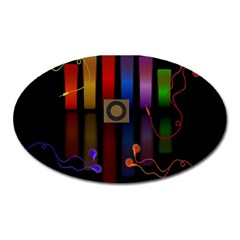 Energy Of The Sound Oval Magnet by Valentinaart