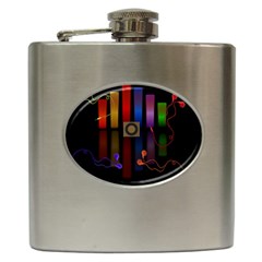 Energy Of The Sound Hip Flask (6 Oz) by Valentinaart