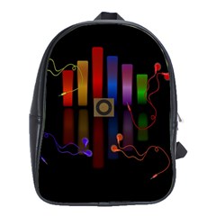 Energy Of The Sound School Bags(large)  by Valentinaart