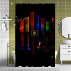 Energy Of The Sound Shower Curtain 48  X 72  (small) 