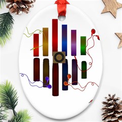 Energy Of The Sound Ornament (oval)