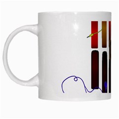 Energy Of The Sound White Mugs by Valentinaart